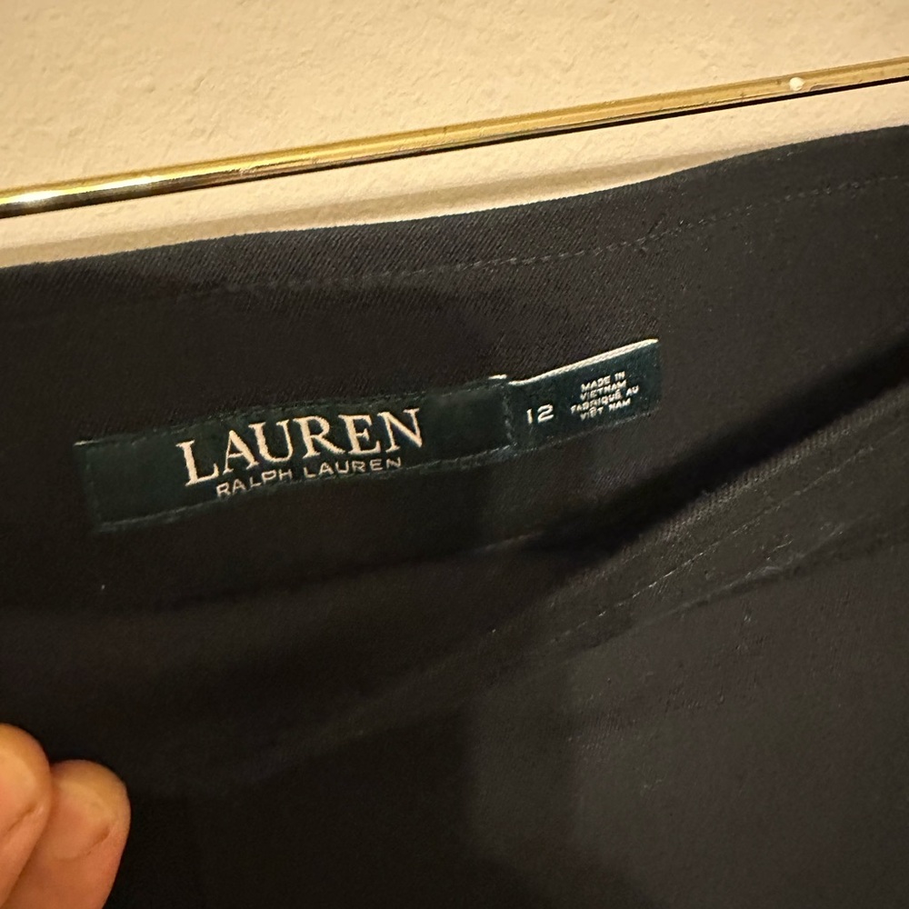 Ralph Lauren Black Straight Leg Pants - Picture 5 of 6